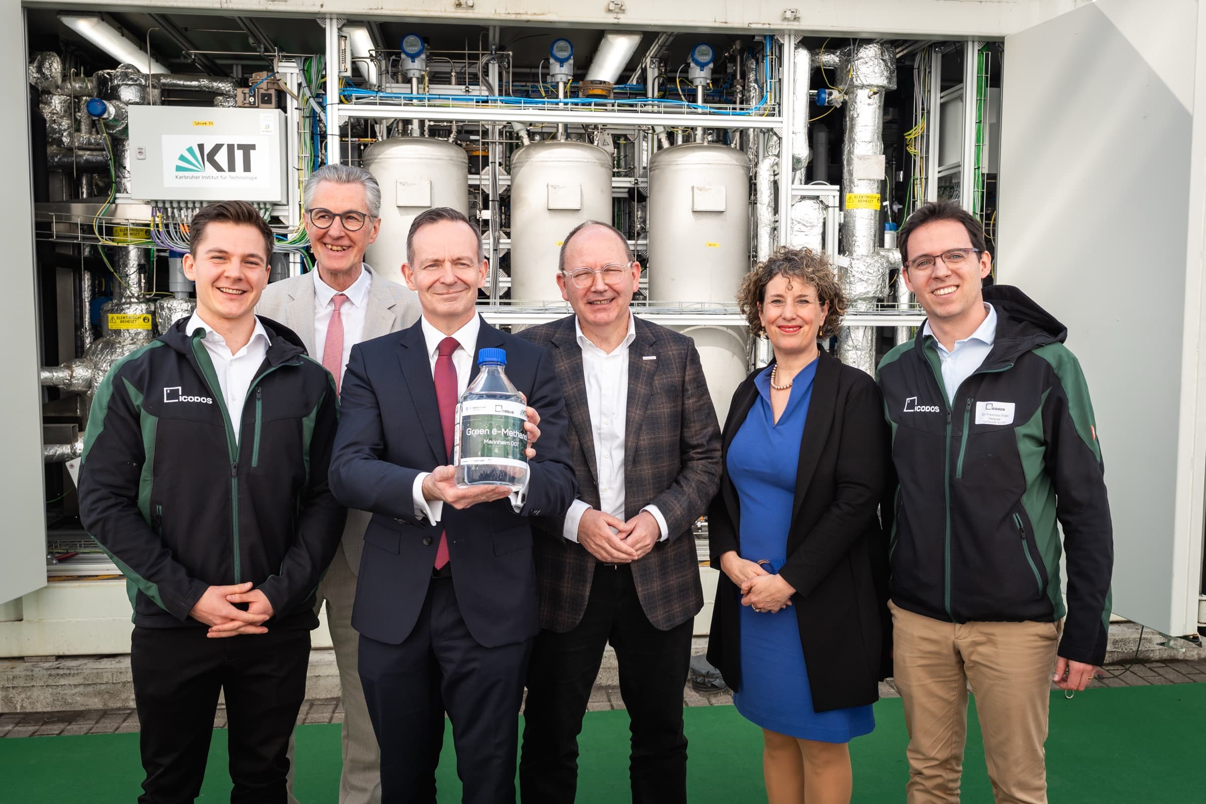 The Mannheim 001 plant on site at the wastewater treatment works