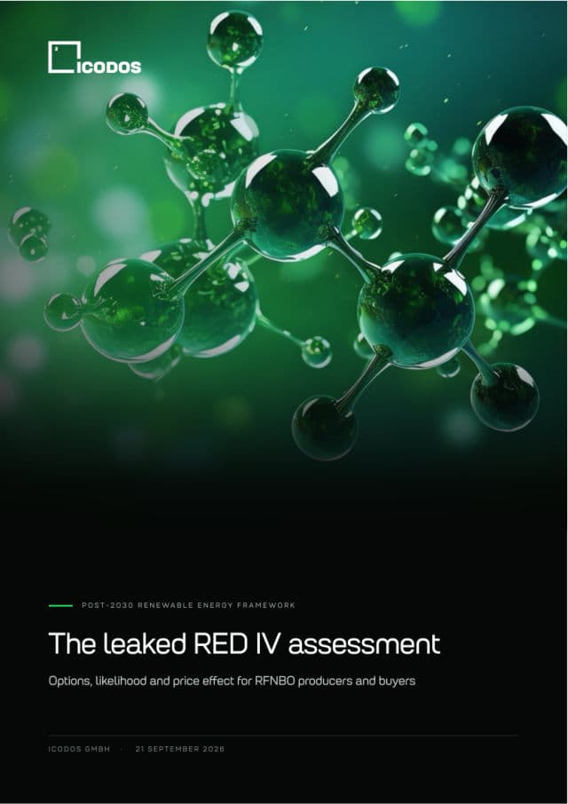 Cover page of the ICODOS report The leaked RED IV assessment